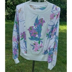 Vintage 80s Philippe Marques Floral Sweater